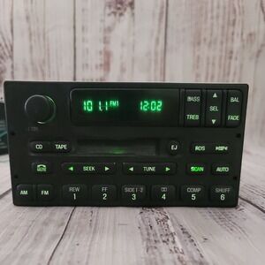 99 -04 Ford Expedition Mercury  AM FM Cassette with‎ CD Controls YL1F-18C870-JA